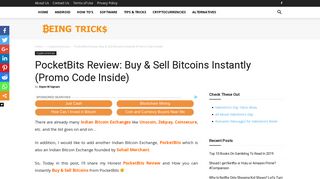 PocketBits Review: Buy & Sell Bitcoins Instantly (Promo Code Inside)