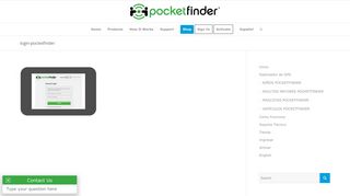login-pocketfinder - PocketFinder