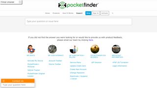 PocketFinder Support Center