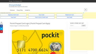 Pockit Prepaid Card Login | Pockit Prepaid Card Apply - PrimeInfoNet