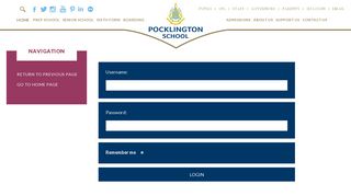 Login | Pocklington School