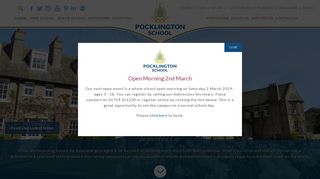 Pocklington School: Excellent Day and Boarding School