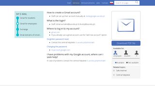 Gmail for employees - ITUW
