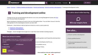 Training and development online - Barnsley Council