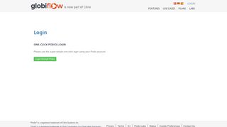 Log In to your GlobiFlow for Podio account
