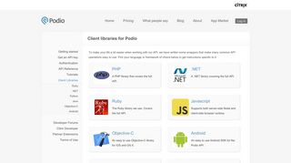 Client libraries - Podio API Documentation