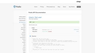Users | Get user - Podio API Documentation