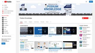 Podium Knowledge - YouTube