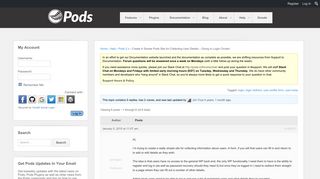 Create A Simple Pods Site for Collecting User Details - Going In ...
