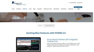 POEMS 2.0 | CFD Trading Platforms | CFD Singapore | Phillip CFD