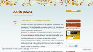A Creative Communication blog - www.poeticpower.com | Poetic Power