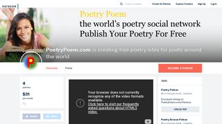 PoetryPoem.com is creating free poetry sites for poets around the ...