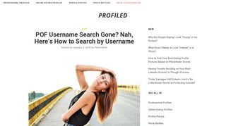 POF Username Search Gone? How to Search by POF Username [2018]