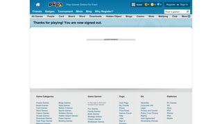 Pogo.com: Thanks for Playing