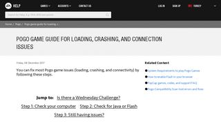 Pogo - Pogo game guide for loading, crashing, and connection issues