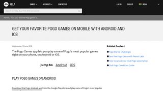 Get your favorite Pogo games on mobile with Android and iOS - EA Help