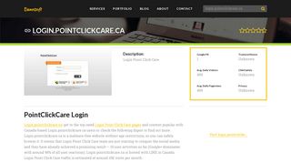 Welcome to Login.pointclickcare.ca - PointClickCare Login