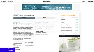Point & Pay, LLC: Private Company Information - Bloomberg