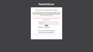Secured Customer Login - HCR ManorCare® Login | PointClickCare ...