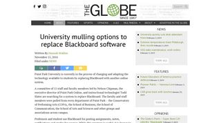 University mulling options to replace Blackboard software – Point Park ...