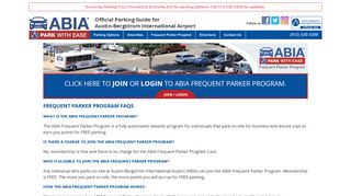 Frequent Parker Program - Parking Information