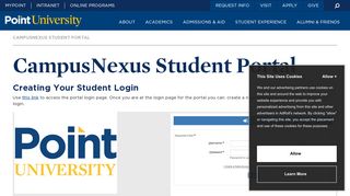 CampusNexus Student Portal | Point University