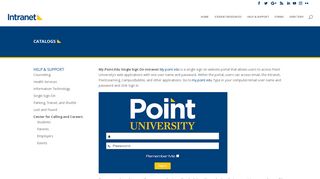 Single Sign-On - Point | Intranet - Point University