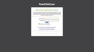 Secured Customer Login - HCR ManorCare® Login | PointClickCare ...