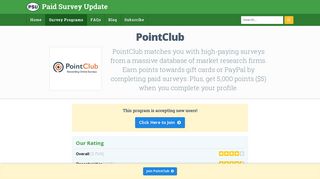 PointClub Reviews & Ratings - Paid Survey Update