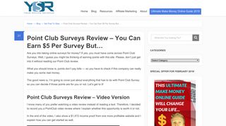 Point Club Surveys Review - You Can Earn $5 Per Survey But... - Your ...