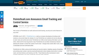 Pointofmail.com Announces Email Tracking and Control Service ...