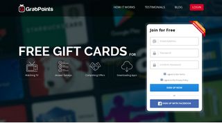 GrabPoints - Earn Free Gift Cards
