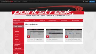 Hockey Admin | Pointstreak Sports Technologies - A Stack Sports ...