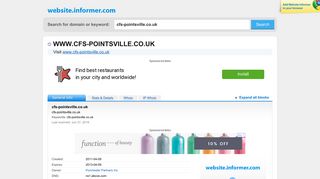 Cfs-pointsville.co.uk - Website Informer - Informer Technologies, Inc.