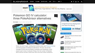 Pokemon GO IV calculator: three PokeAdvisor alternatives - SlashGear