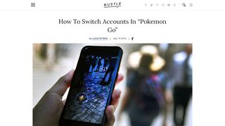 How To Switch Accounts In “Pokemon Go” - Bustle