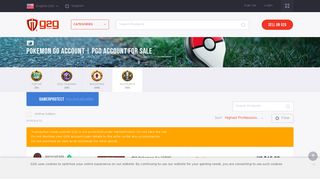 Pokemon Go Account | Buy Pokemon Go Accounts - Buy ... - G2G.com