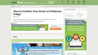 How to Confirm Your Email on Pokémon Indigo: 5 Steps