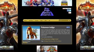 Pokemon Indigo - Free Multiplayer Online Games