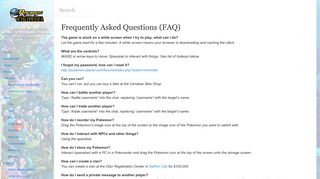 Frequently Asked Questions (FAQ) | - Pokemon Planet Wiki