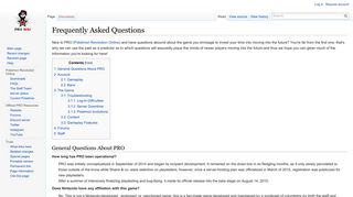 Frequently Asked Questions - Pokémon Revolution Online Wiki