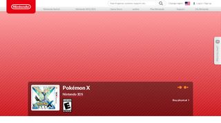 Pokémon X for Nintendo 3DS - Nintendo Game Details