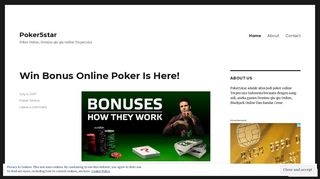 Poker Online, Domino qiu qiu Online Terpercaya: Poker5star