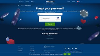 Forgot your password? - Pokerist.com - an Exciting Mobile and Social ...