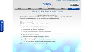 Bantuan Agen Poker Online Indonesia | PokerLegenda