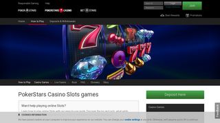 Online Casino Games - PokerStars Casino