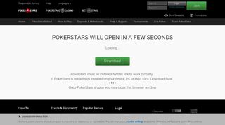Start PokerStars Client