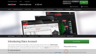 Stars Account - PokerStars player account information