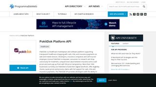 PokitDok Platform API | ProgrammableWeb
