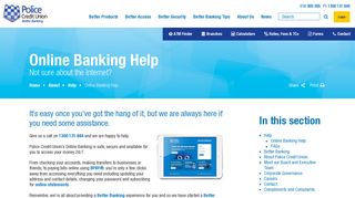 Online Banking Help | Police Credit Union - Better Banking